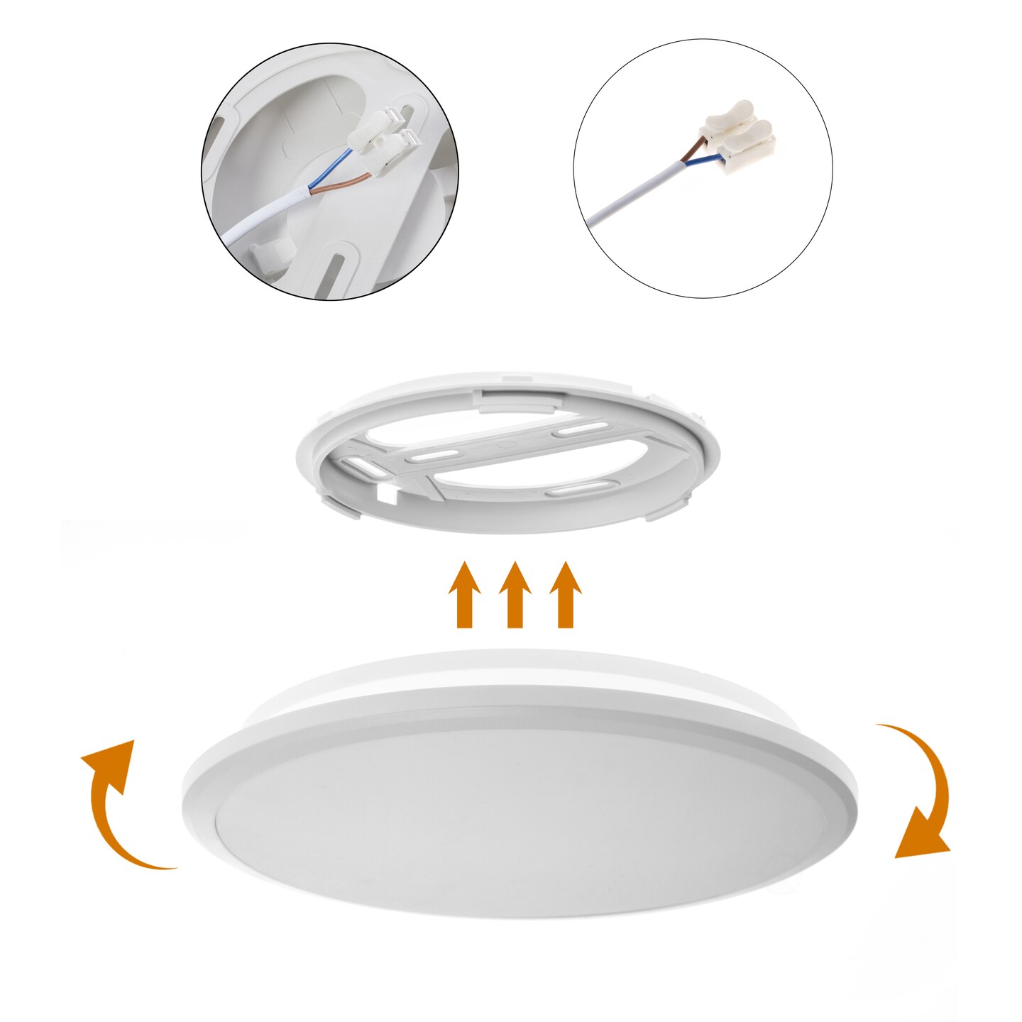 Round LED Ceiling Light Fixture Modern Flush Mount 36W 6500K Cool Daylight Energy Ideal for Office Kitchen Bedroom Living Room Bathroom Dining Room Hallway and Entryway