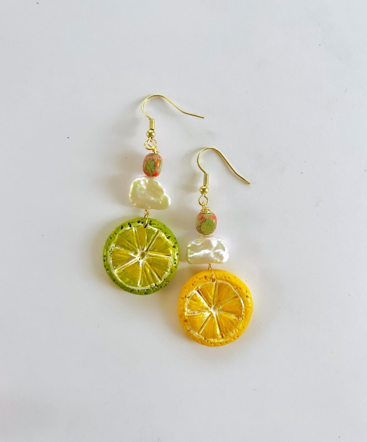 Fruity Fresh Handmade Polymer Clay Earrings 285351016447770624