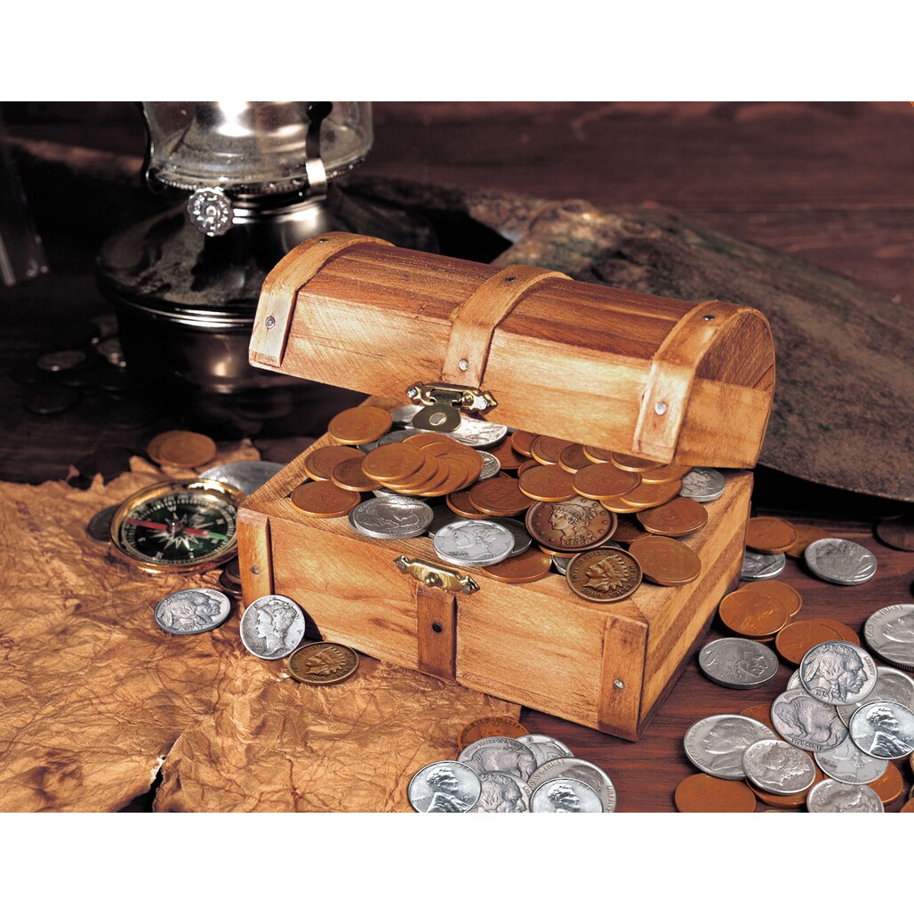 Treasure Chest of 51 Historic Coins