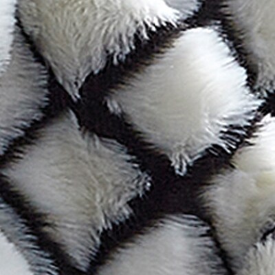 Rishi Faux Fur Throw Diamond Design Knit Throw