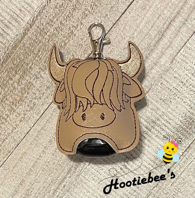 Highlands Cow Hand Sanitizer Holder and or Lip Balm Holder product 4