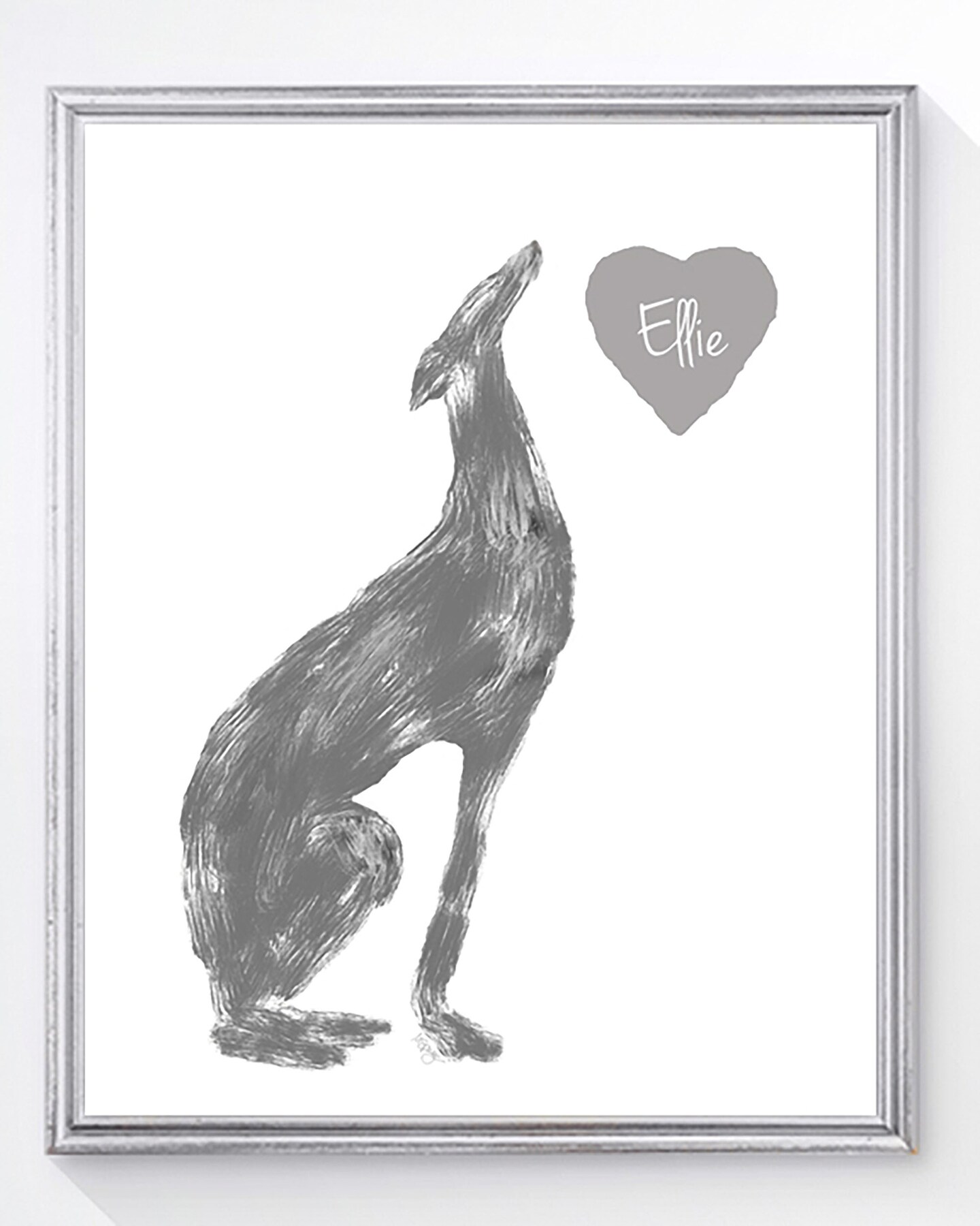 Personalized Greyhound Print, Unframed Print, Greyhound Memorial ...