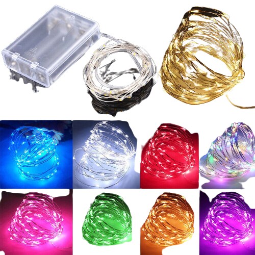 Kitcheniva 100 LED Battery Powered String Fairy Lights Christmas Decor