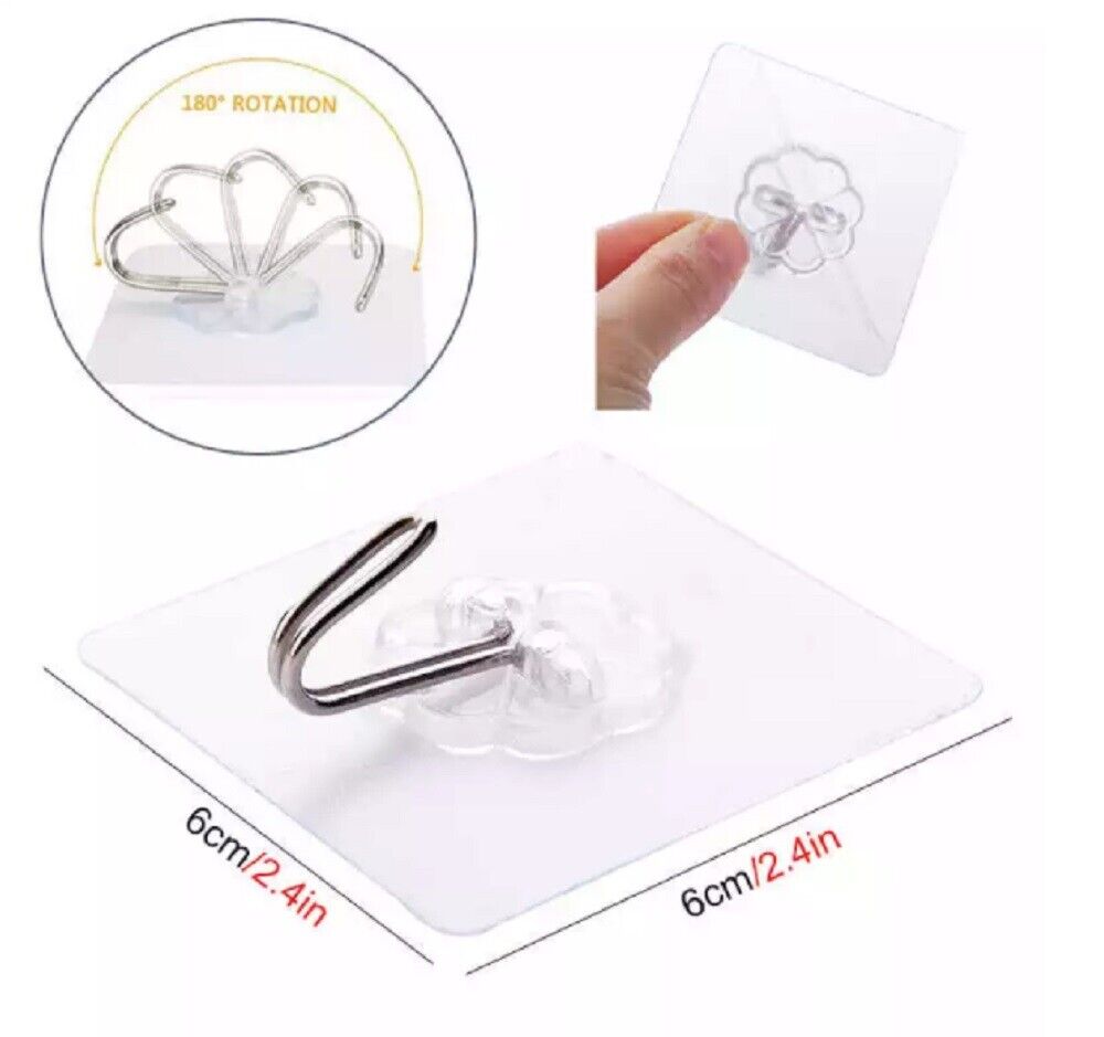 Kitcheniva 24 PCS Adhesive Sticky Hooks