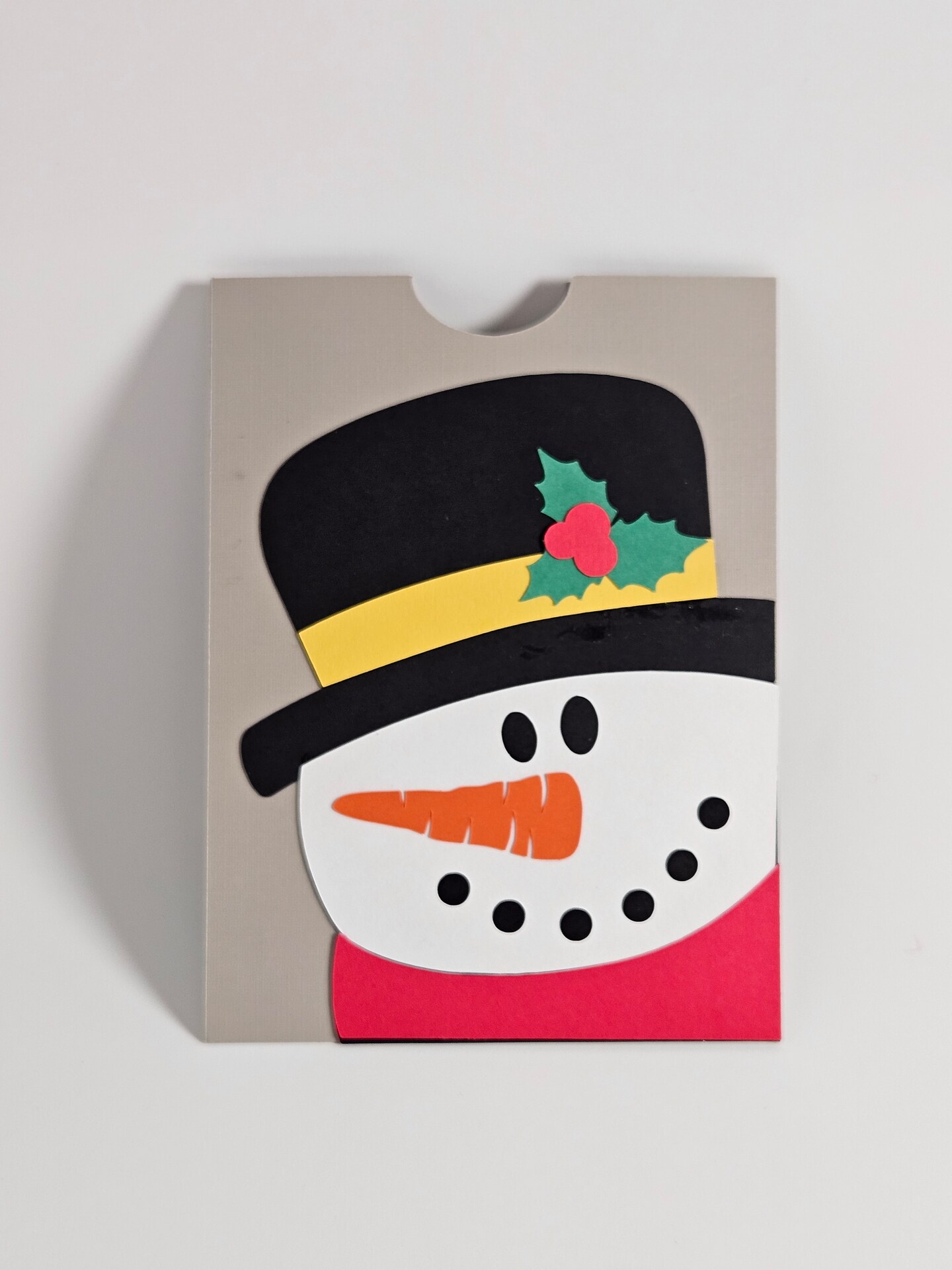 Large Snowman Gift Card Holder