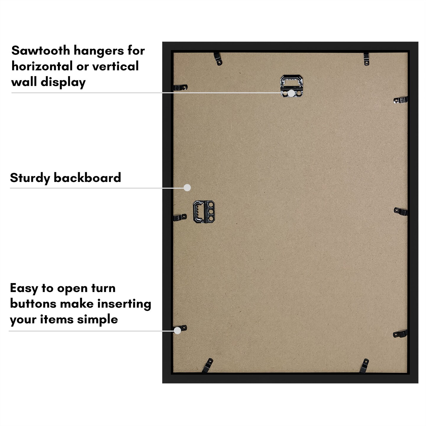 Americanflat Shadow Box Frame - 1.5 Interior Depth for Memorabilia - Display Case for Showcasing Souvenirs, Awards, and Medals - Shatter Resistant Glass - Hanging Hardware