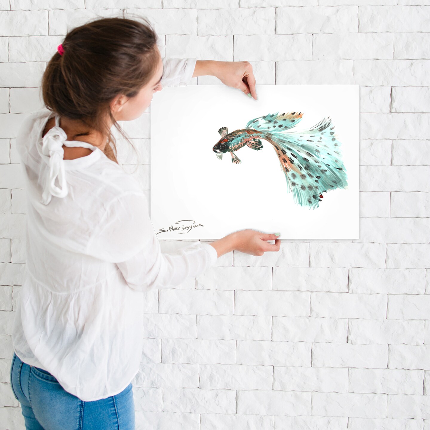 Guppy Fish  by Suren Nersisyan  Poster - Americanflat