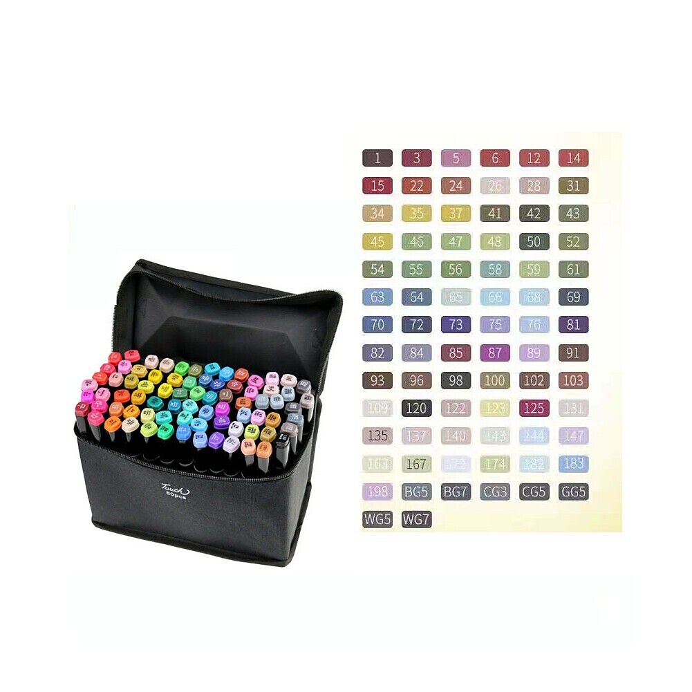Permanent Double-Tipped Alcohol Marker Set