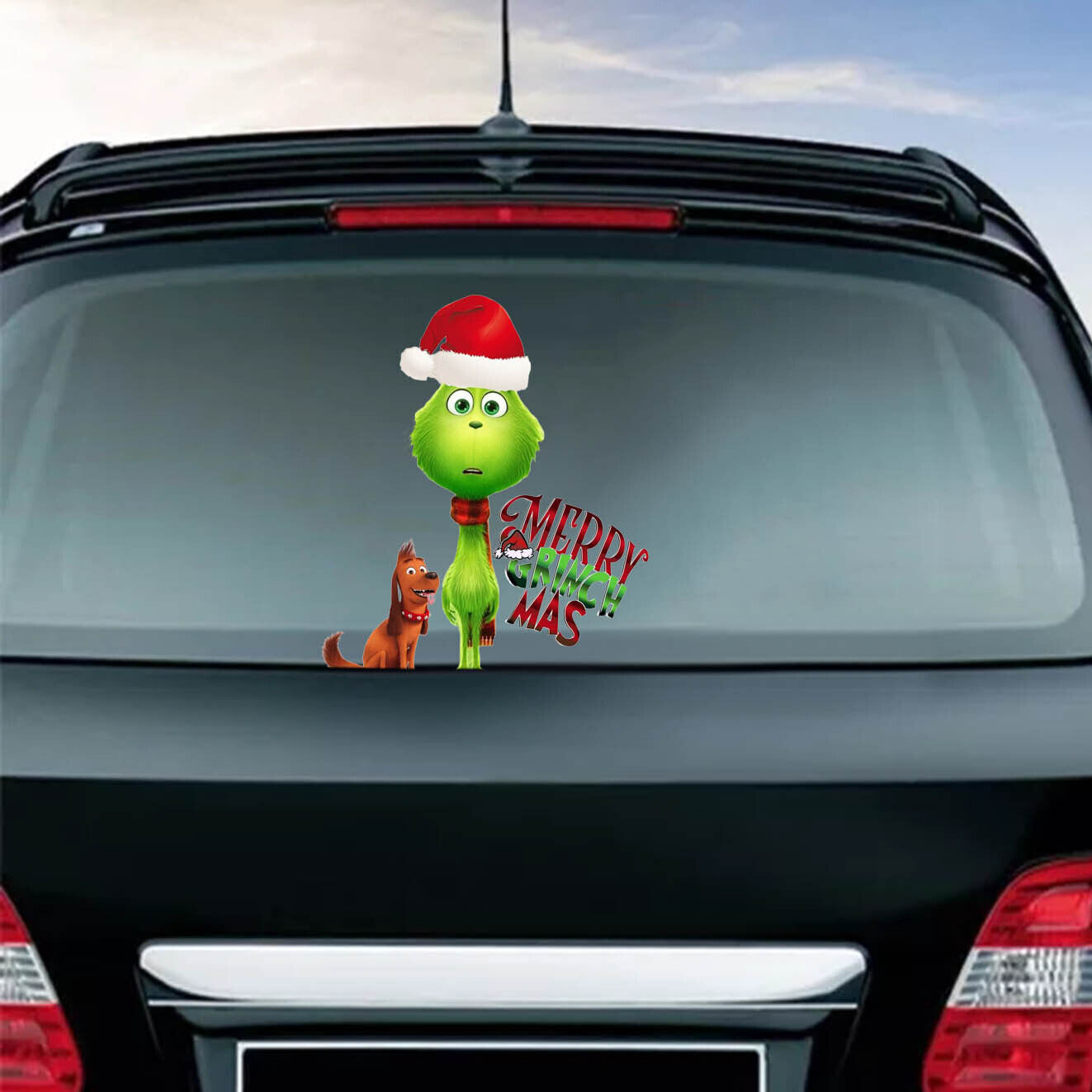 Kitcheniva Christmas Grinch Car Window Sticker Decoration Assorted Designs