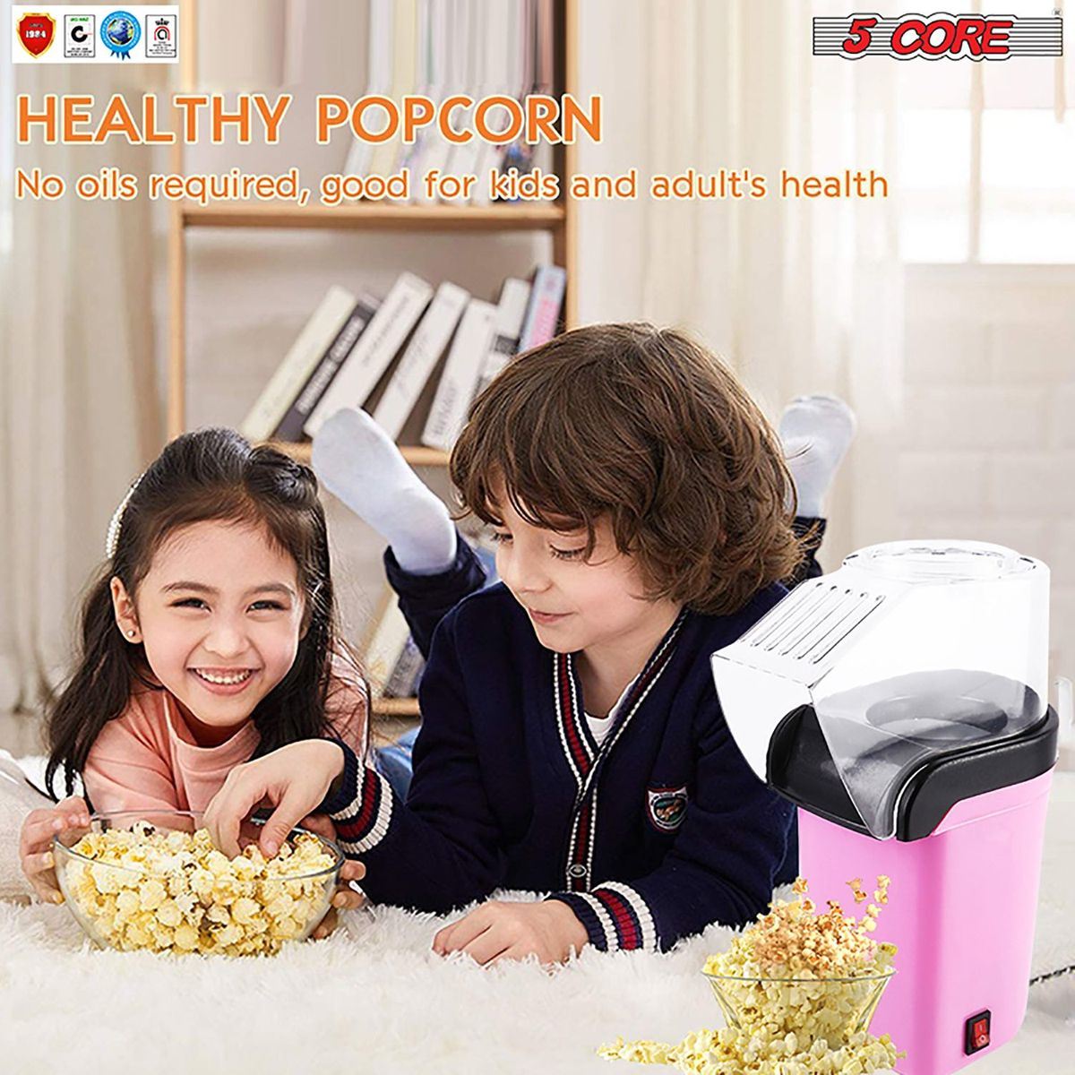 Popcorn Machine Hot Air Electric Popper Kernel Corn Maker Bpa Free No Oil