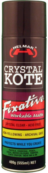 Helmar  Crystal Kote Fixative -- Workable Matte