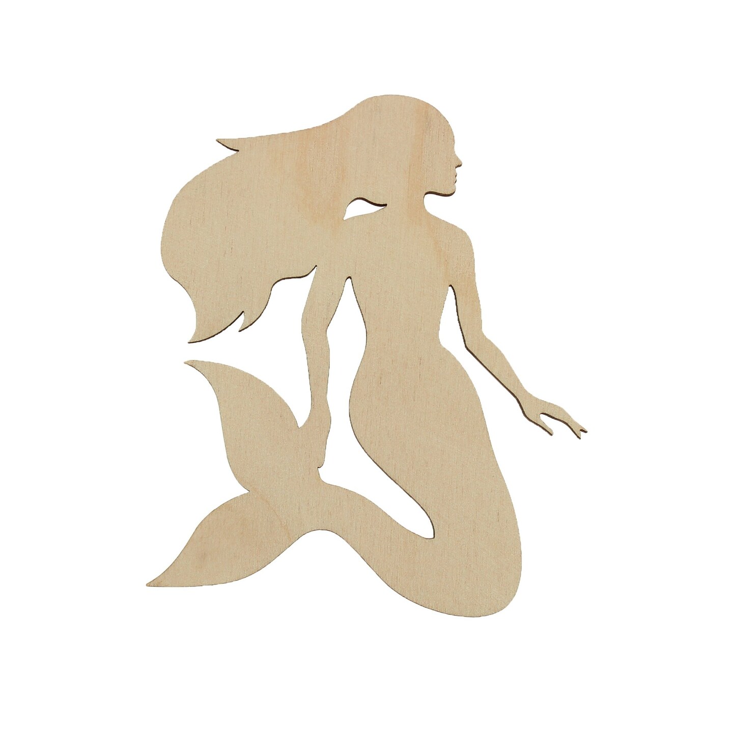 Essentials By Leisure Arts Arts Flat Wood Shape 24pc Mermaid