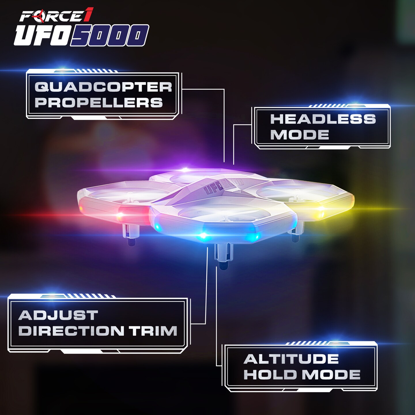 Force1 UFO 5000 LED Mini Drone for Kids