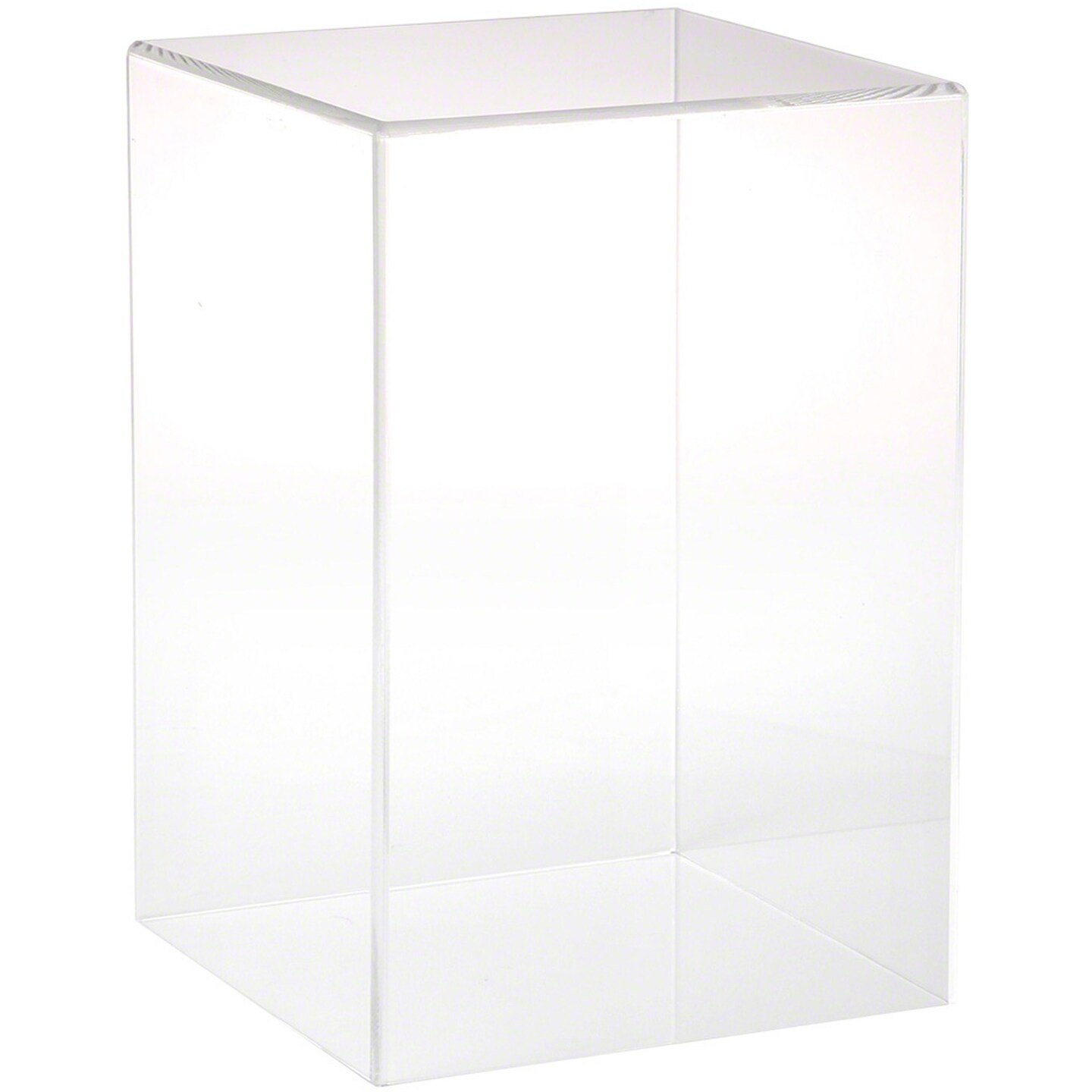 Plymor Clear Acrylic Display Case with No Base, 8" W x 8" D x 12" H
