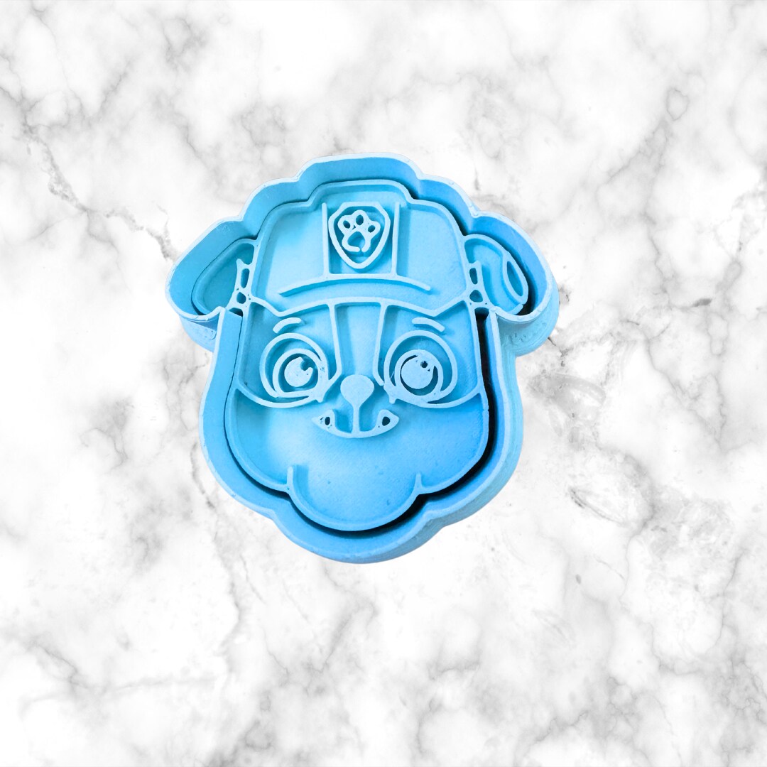 Dog Patrol face Cookie Cutter & Stamp 9 PCS Set and Individual