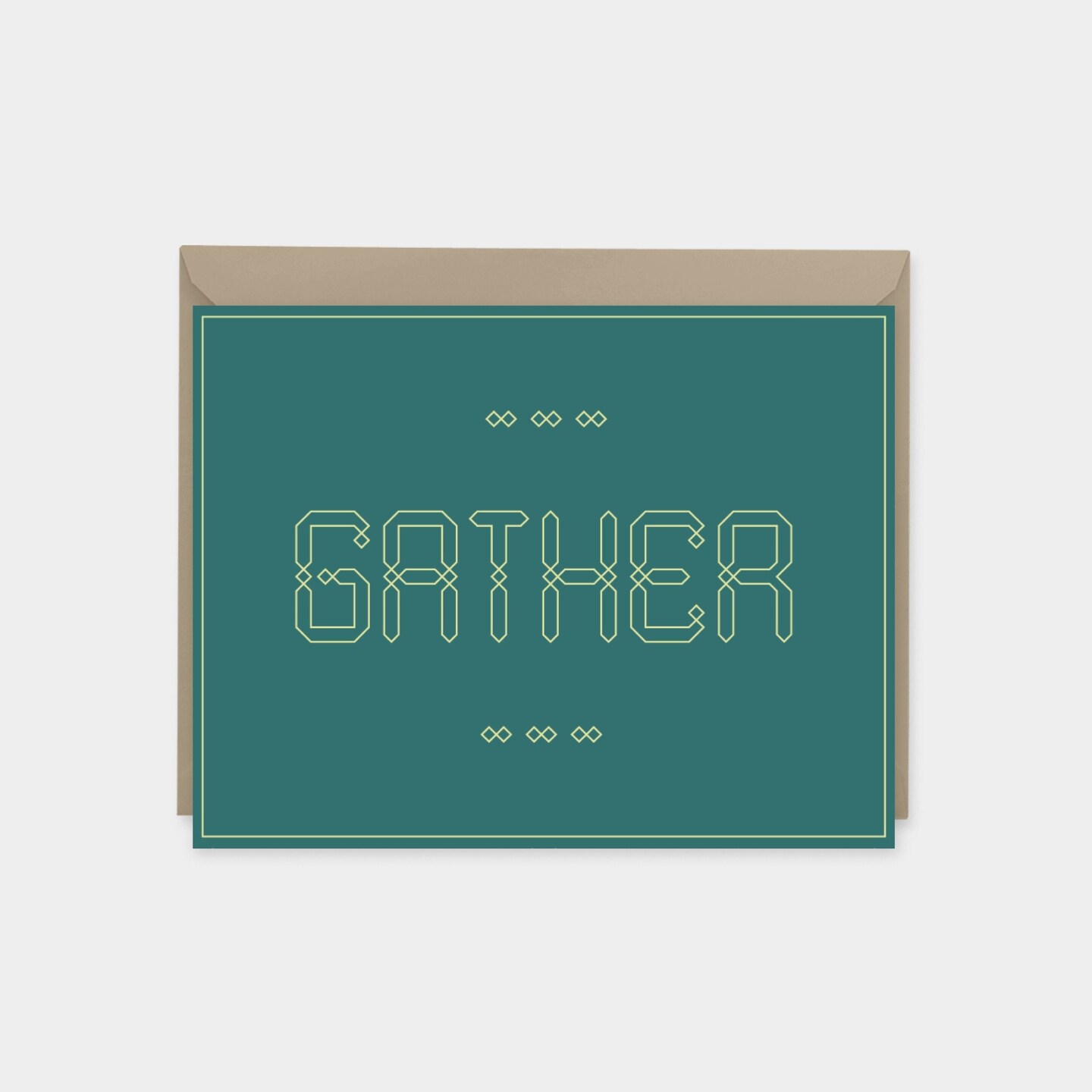 Gather Invitation Cards, Moroccan Design