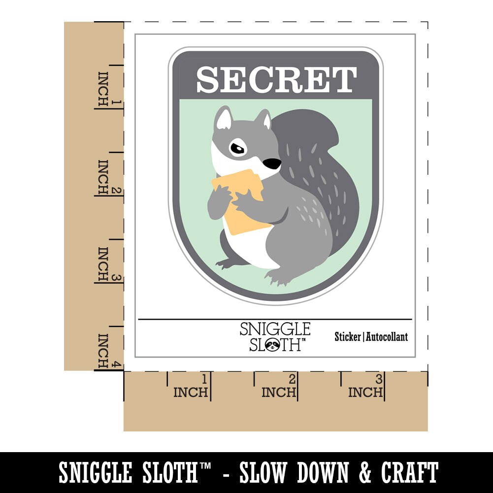 Secret Squirrel Stuff Waterproof Vinyl Phone Tablet Laptop Water Bottle Sticker Set - 5 Pack