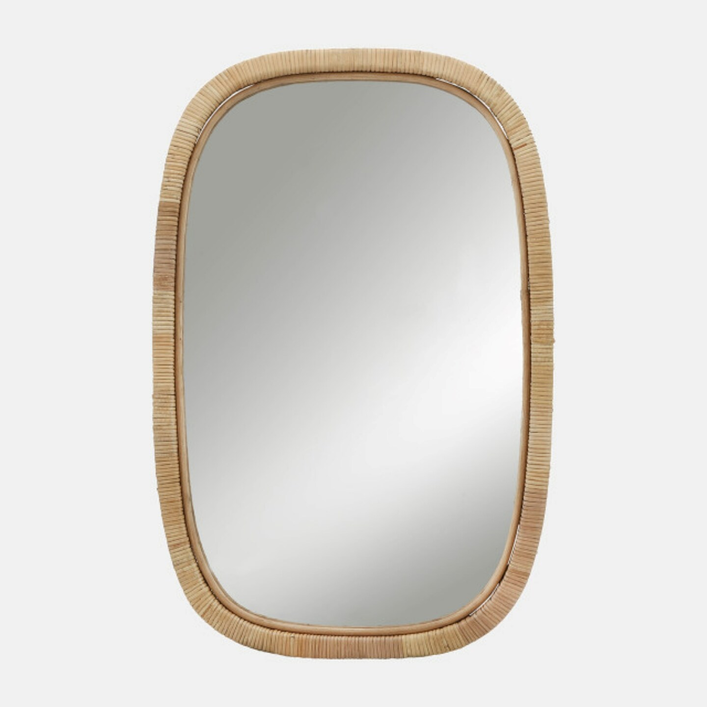 Kingston Living Wooden Framed Rectangular Wall Mirror - 36&#x22; - Brown