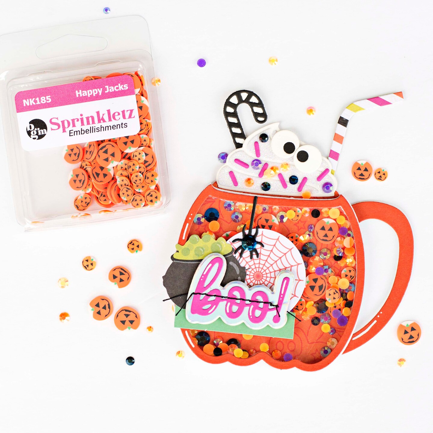 Buttons Galore Sprinkletz DIY Craft Embellishment Polymer Clay Pieces 36 Grams - 3 Packs of Happy Jacks
