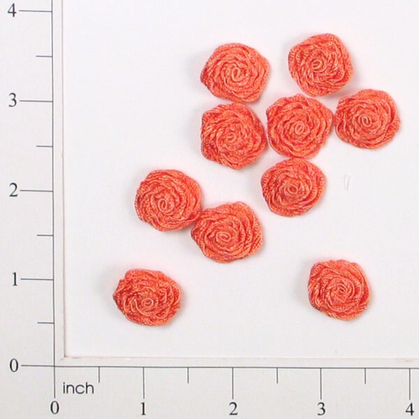 French Rose Craft Accent Applique/Patch Pack of 10