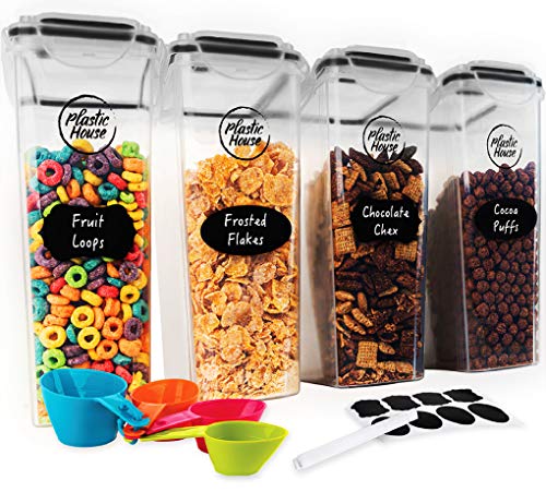 Food Storage Containers Airtight Cereal Dispenser Set for Flour