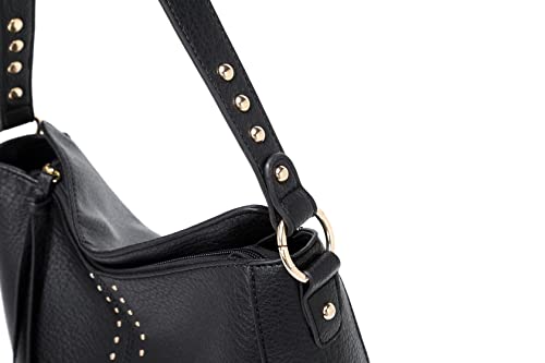 Montana West Hobo Bag for Women Designer Ladies Hobo bag Bucket Purse Totes Bag Handbags Chic Shoulder Bag,B2B-MWC-128-BK