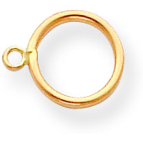 14K Gold Toggle Clasp Ring