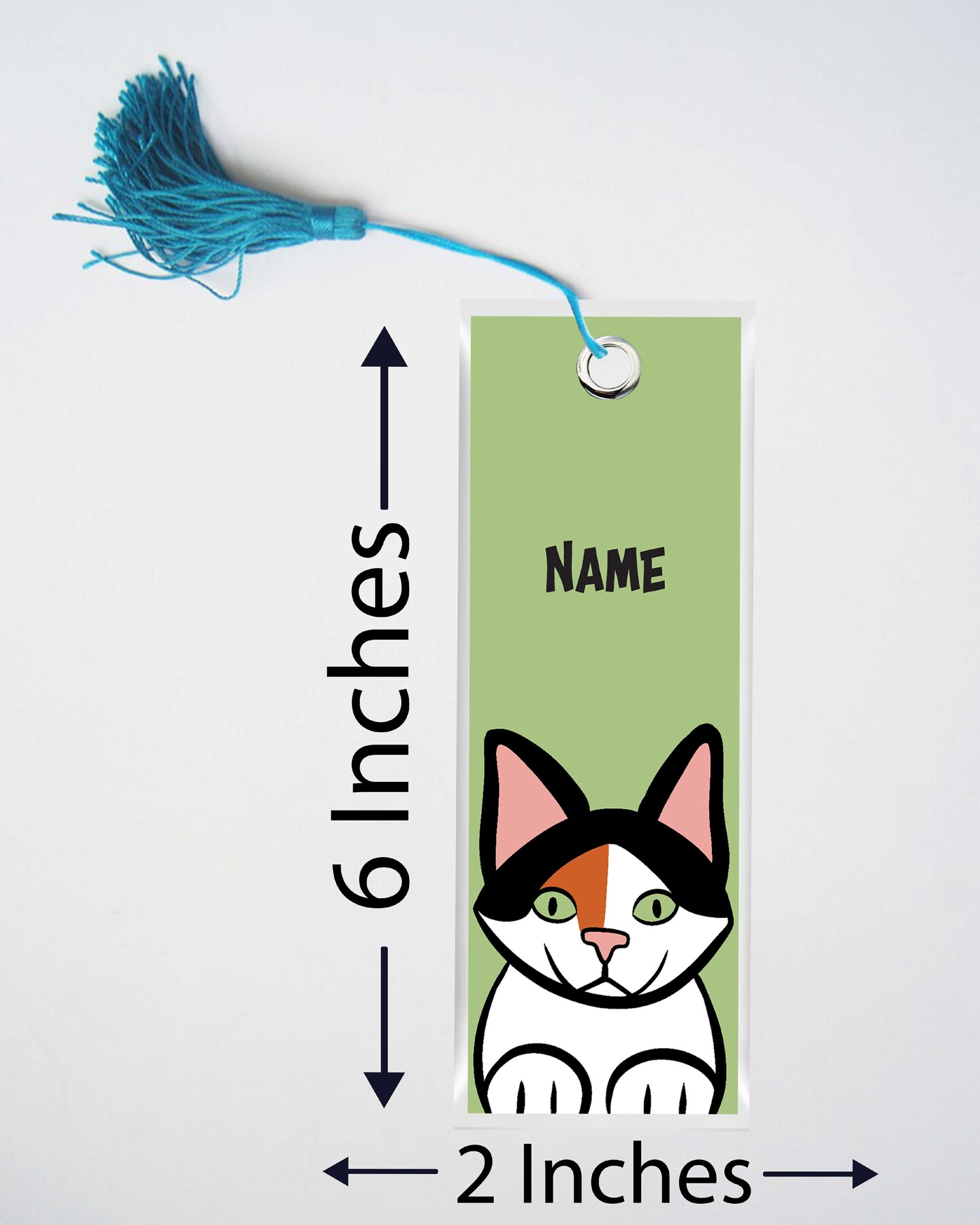 Custom Calico Cat Bookmark Personalized Cat Bookmark Custom Pet Portrait  Bookmark Cat Bookmark Cute Pet Bookmark Cat Owner Gift Pet Memorial