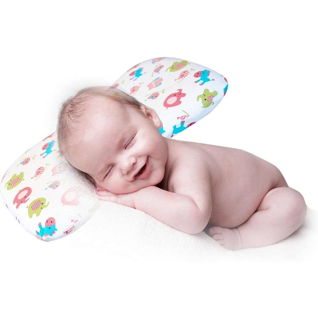 My Peanut Baby Memory Foam Bed Pillow Pink Head Protection Unisex
