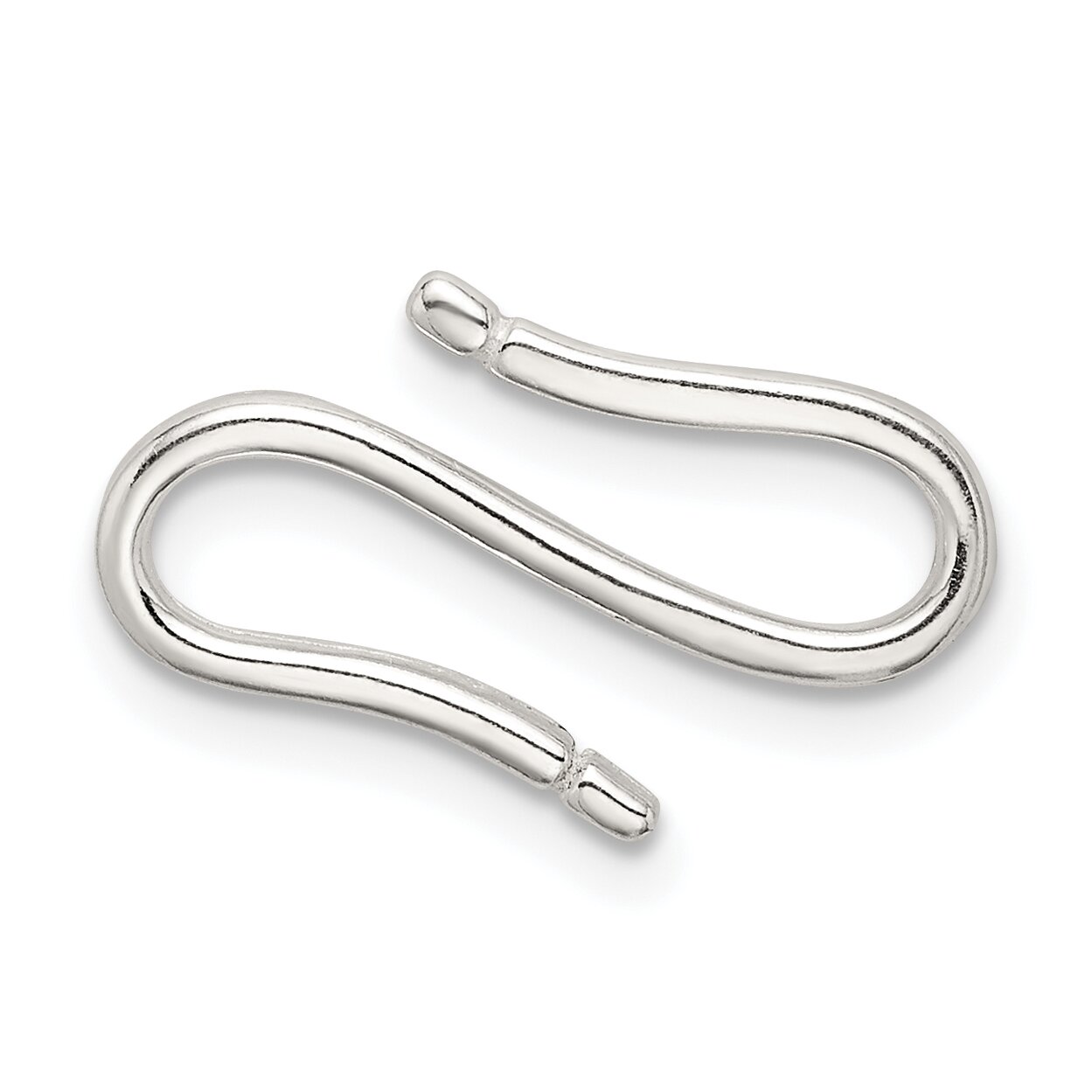 Sterling Silver S Hook Clasp 17.8mm - Pack of 4