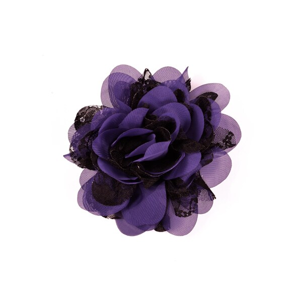 Mary Kate Lace Chiffon Flower Brooch Pin and Hair Clip