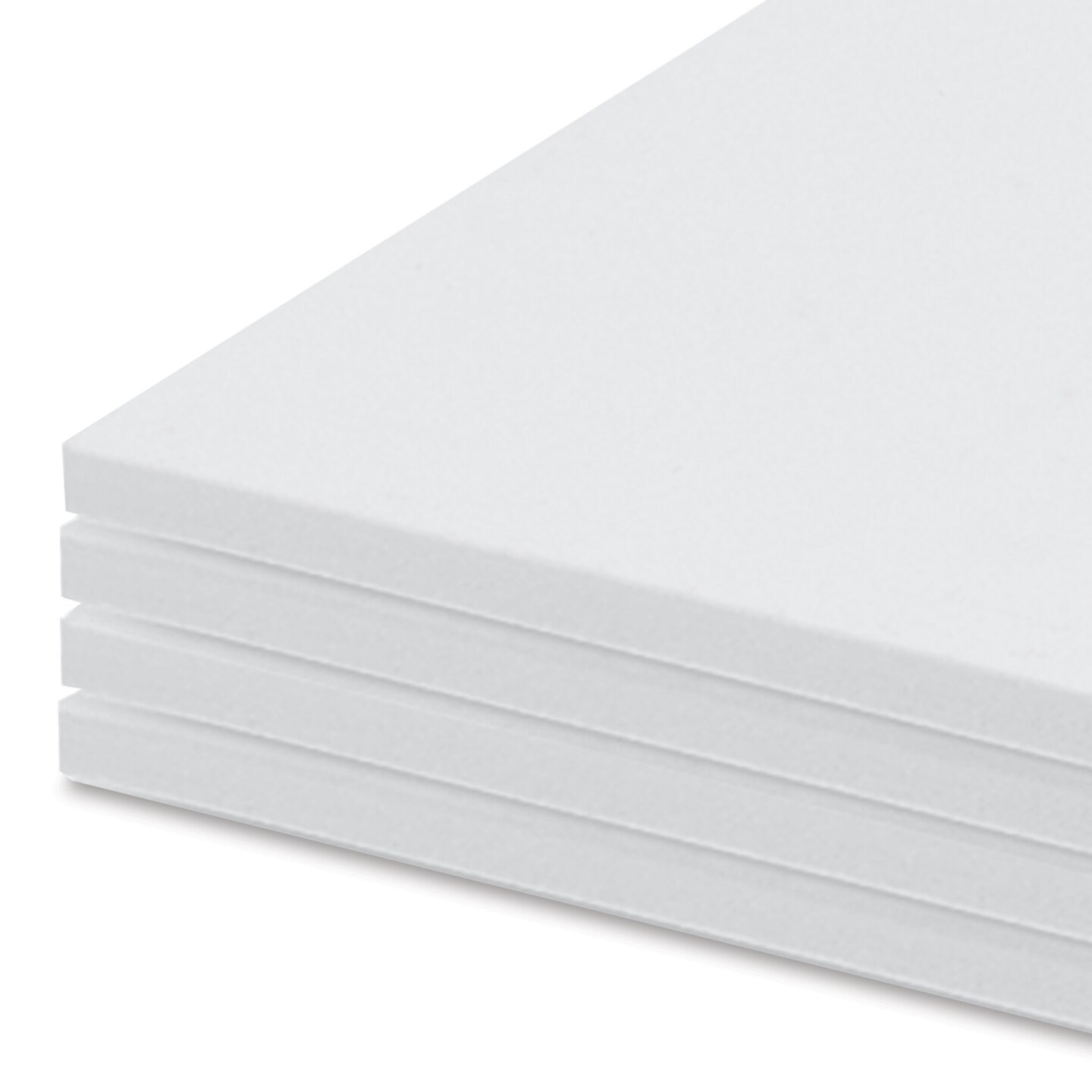 White Foam Board - 11&#x22; x 14&#x22; x 3/16&#x22;, Pkg of 4 Sheets