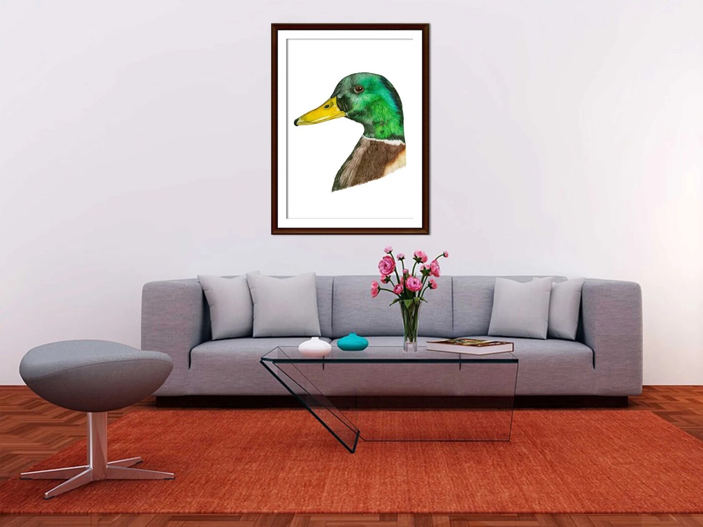 Personalized Watercolor Duck Set of 3 Wall Art Prints Duck -  in 2023