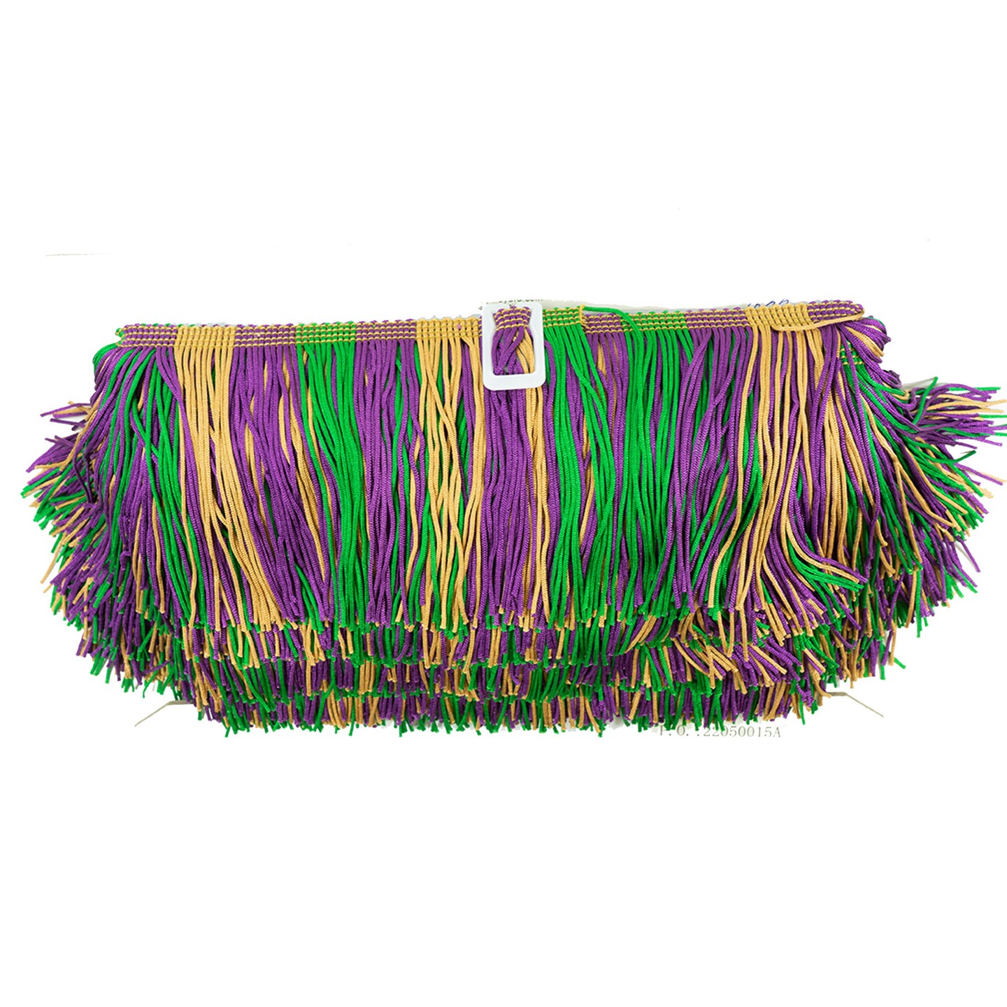 5 Yards of 6&#x22;  striped multicolor chainette fringe trim
