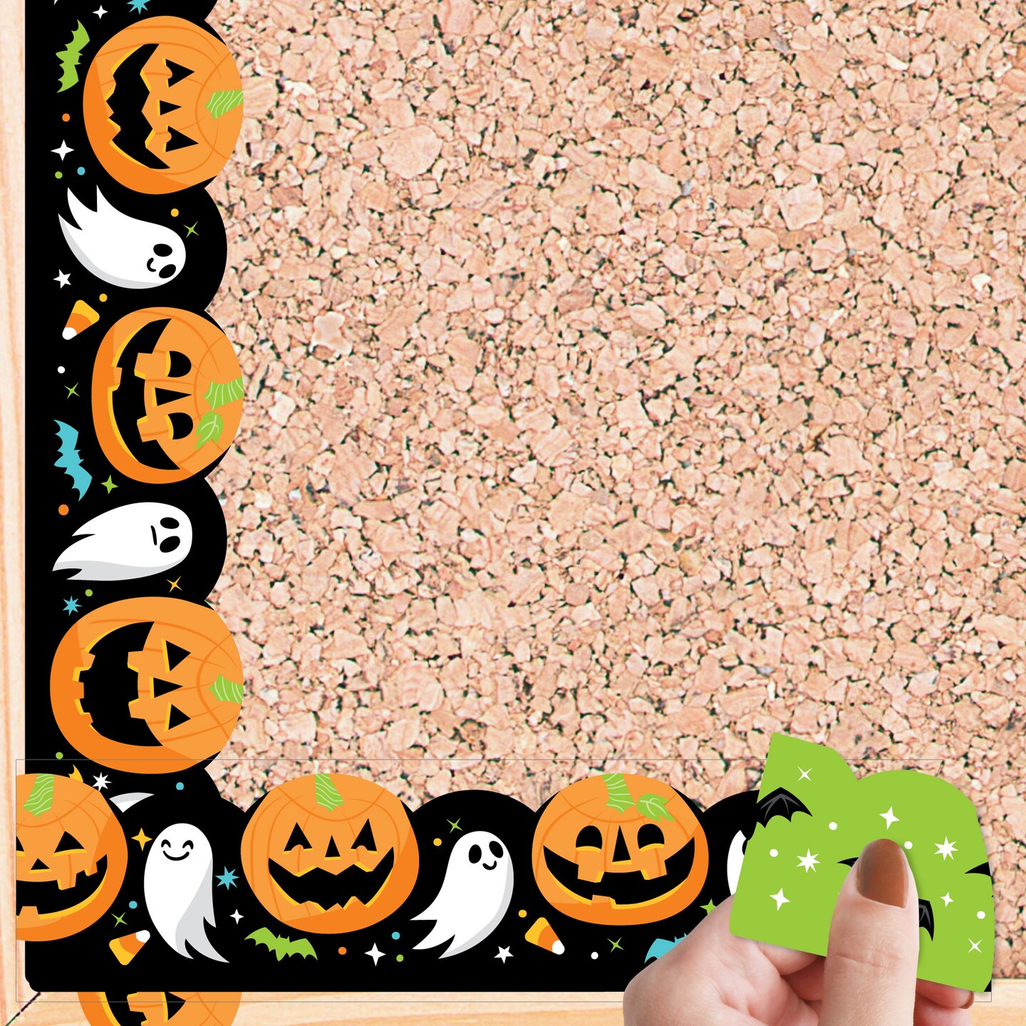 Big Dot of Happiness Spooky Halloween - Scalloped Classroom Decor - Bulletin Board Borders - 51 Feet