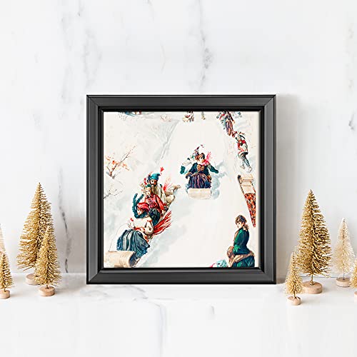 LaVie Home 4x4 Picture Frames (6 Packs, Black) Simple Designed Photo Frame with High Definition Glass for Wall Mount & Table Top Display, Set of 6 Classic Collection