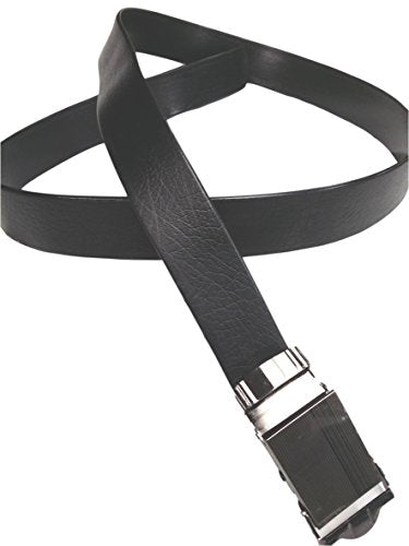NO HOLES Men&#x27;s Heavy Duty Durable Automatic Buckle PU Leather Belt - Imported