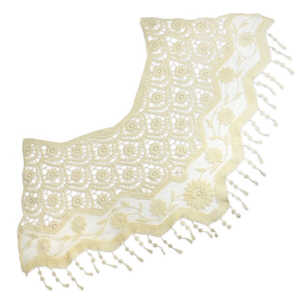 Scallops and Flower Vine Lace Collar - FA515IV