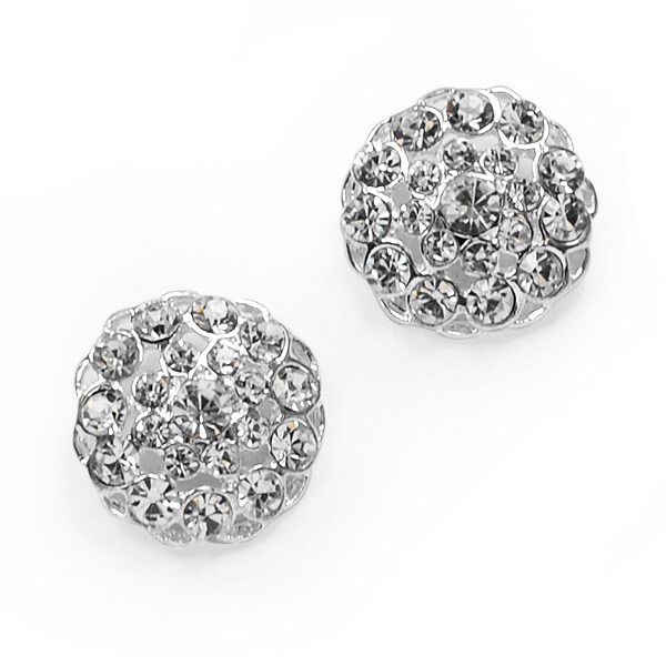 25mm Anna Mae Rhinestone Button Pk/2