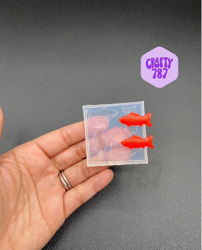 Gummy Fish Silicone Mold, Resin Silicone Mold, Polymer Clay Mold (A15)