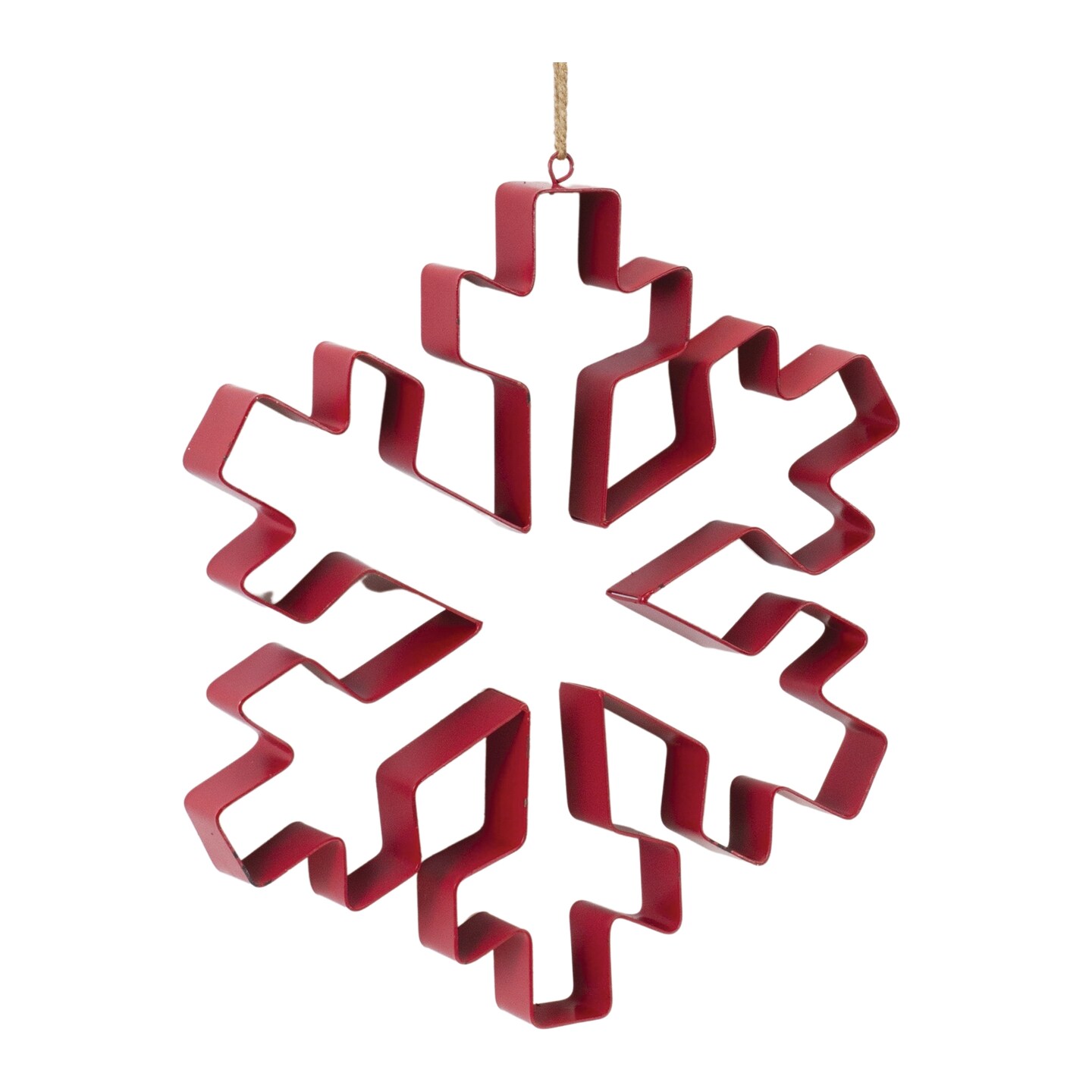 Melrose Snowflake Cookie Cutter Christmas Ornaments - 10.5" - Set of 4