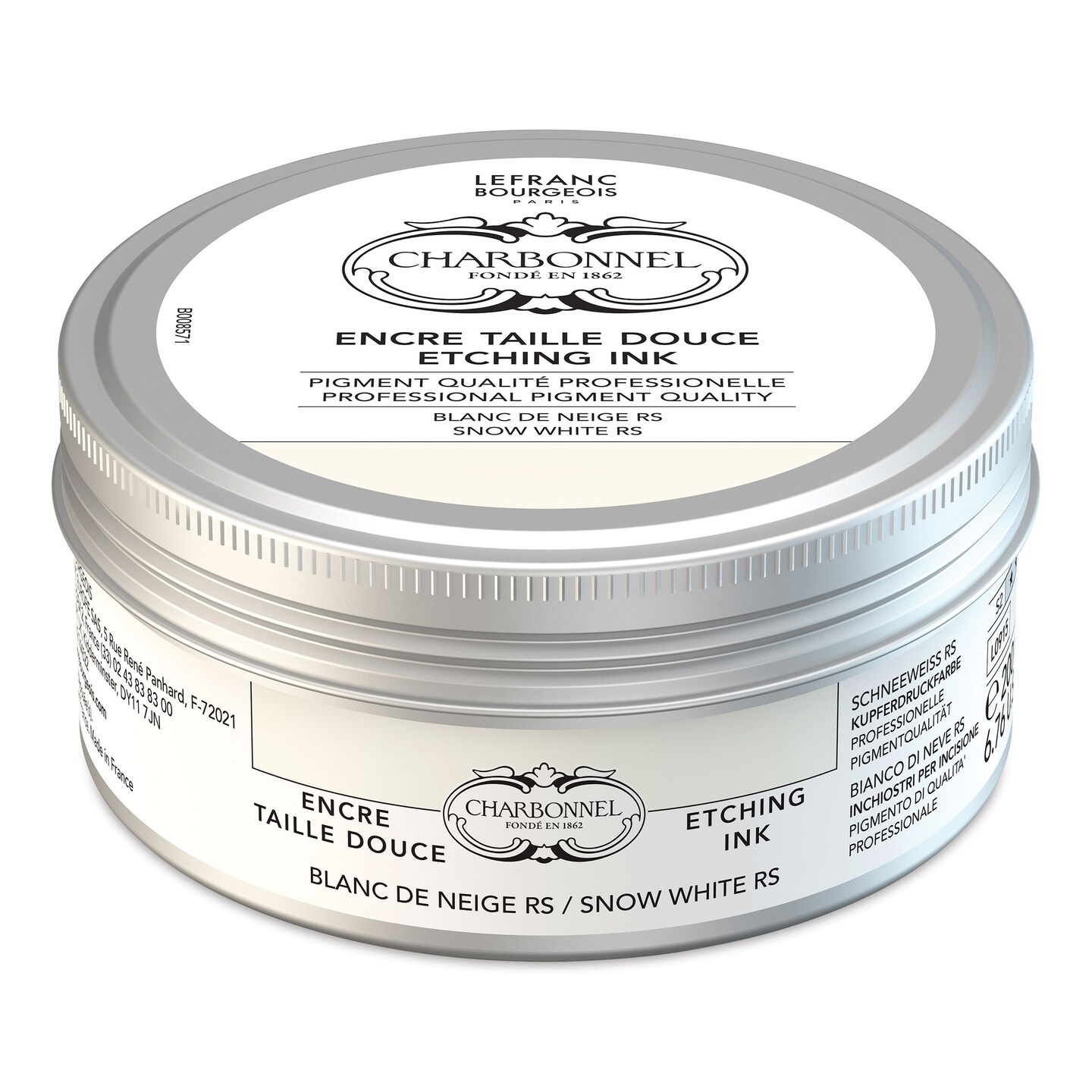 Charbonnel Etching Ink - Snow White, 200 ml