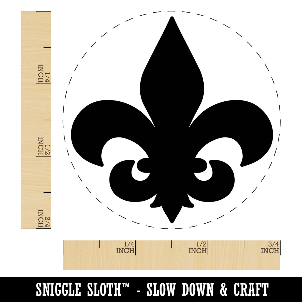 Fleur de Lis Self Inking Stamp  Personalized Stamp by Three