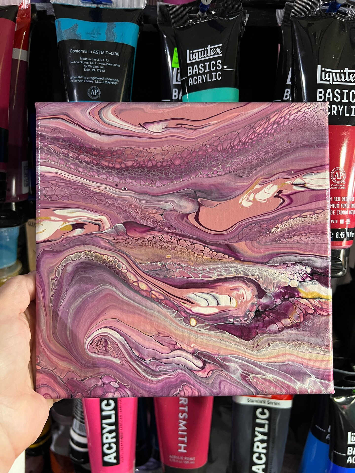 Acrylic Painting on 8 x 8 Inch Canvas 2048 MakerPlace by Michaels