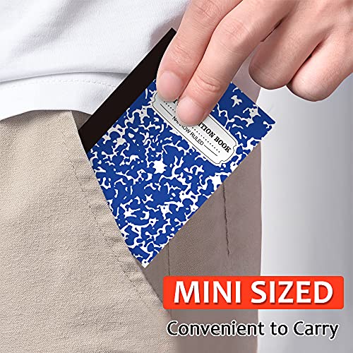 Mini Composition Notebook 30-Pack 5 Colors Narrow Ruled Bulk Small Pocket Marble Cute Journal Notebooks for Kids School Home Office Pocket Sized 4.5 x 3.25 Inches