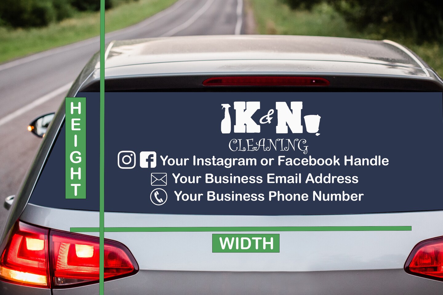 Custom Printed Vehicle Decal - Full Color Laminated, 12x12 Inches, Your Logo/Text