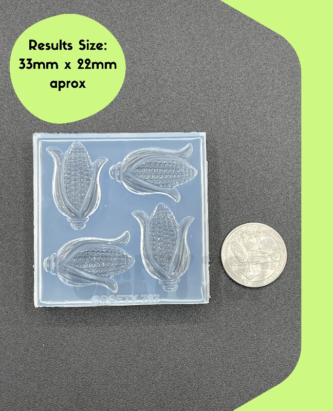 Corn on the COB Silicone Mold , Resin Mold, Polymer Clay Mold (A15)