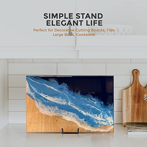 TR-LIFE Plate Stands for Display - 8 inch Plate Holder Display Stand Metal Easel Stand for Picture Frame, Decorative Plates, Book, Photo, Collectibles