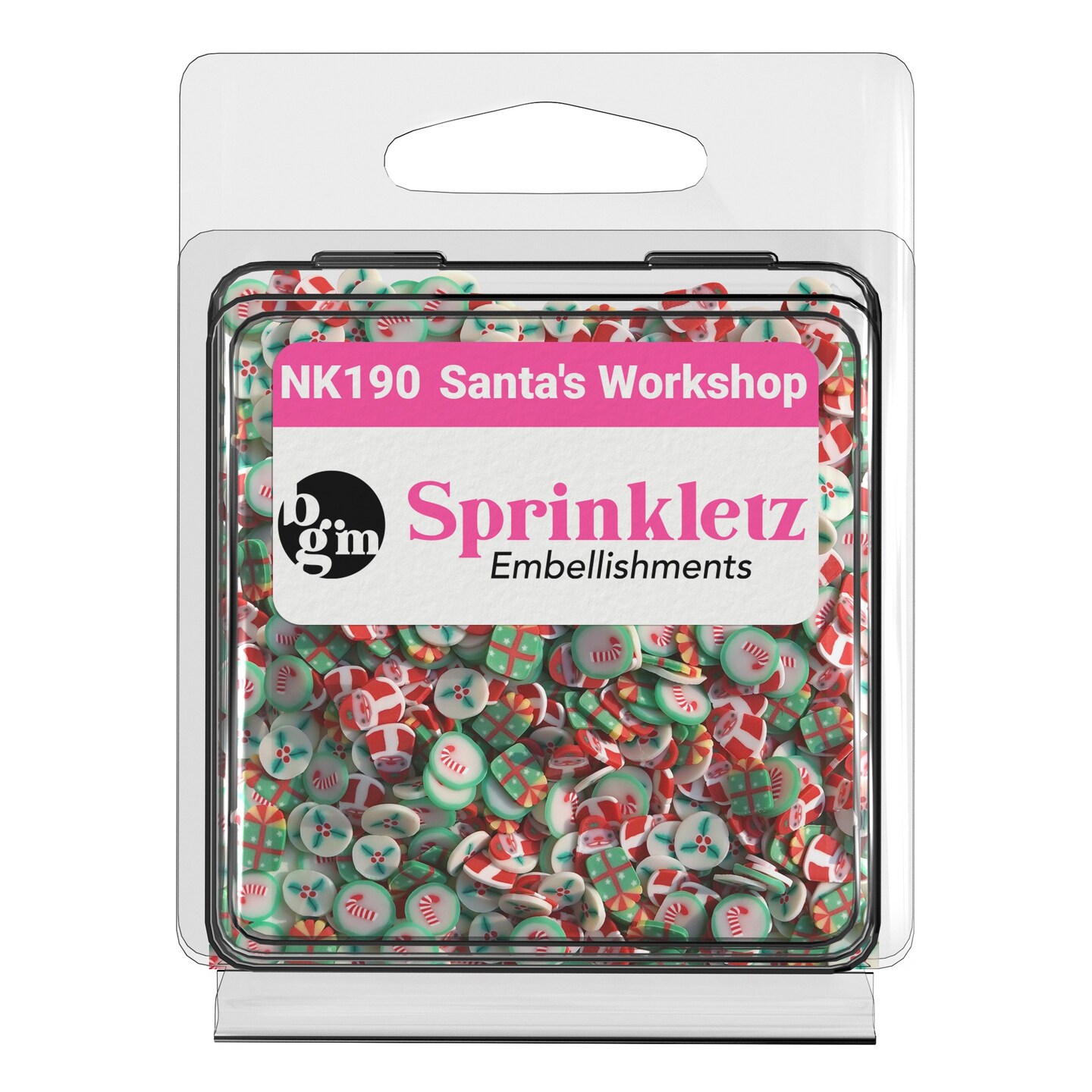 Buttons Galore Sprinkletz DIY Craft Embellishment Polymer Clay Pieces 36 Grams - 3 Packs of Santa's Workshop