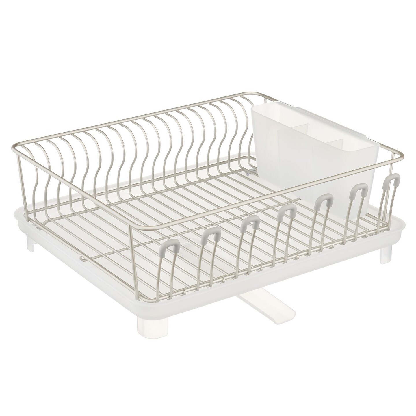 Mdesign Alloy Steel Sink Dish Drying Rack Holder With Swivel Spout,  Amber/bronze : Target